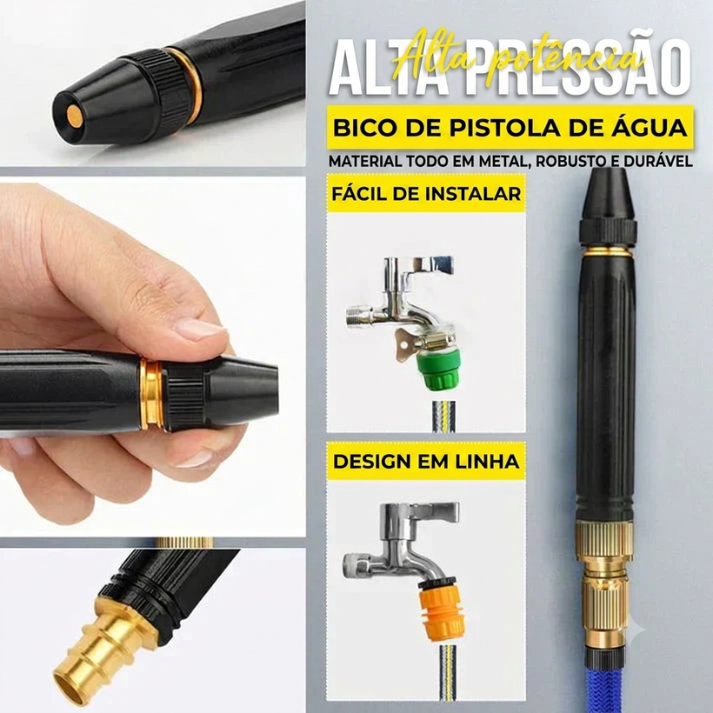 Pistola de água de alta pressão para lavagem de carros em casa
